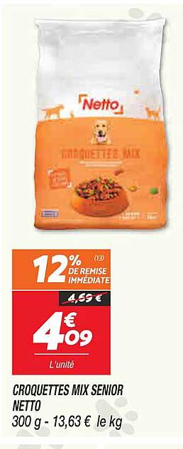 croquettes mix senior netto