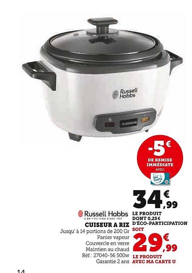 cuiseur à riz russell hobbs