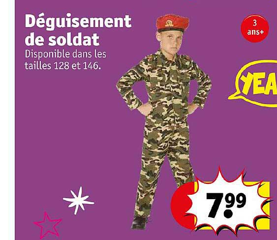 déguisement de soldat