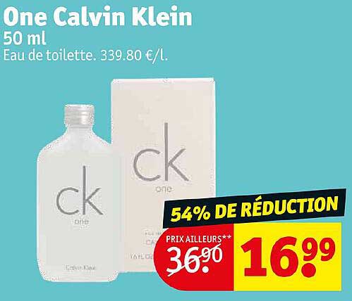 eau de toilette one calvin klein