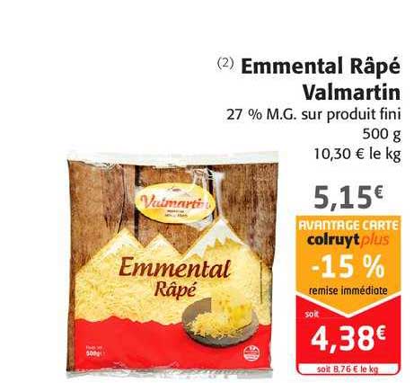 Emmental Râpé Valmartin