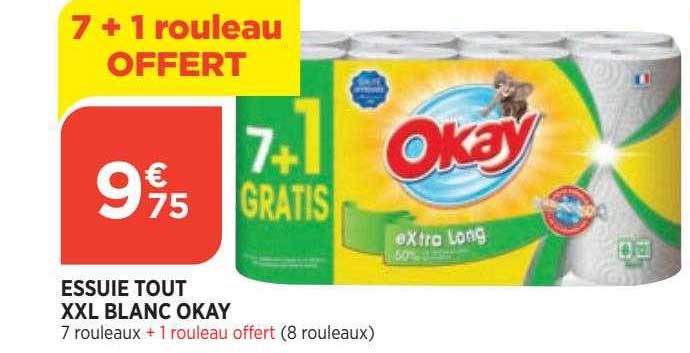 essuie tout xxl blanc okay