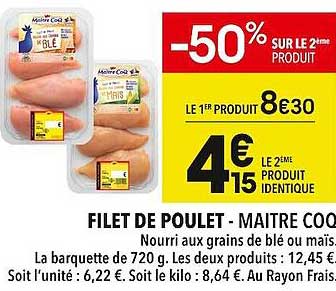 filet de poulet - maître coq