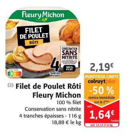 filet de poulet rôti fleury michon