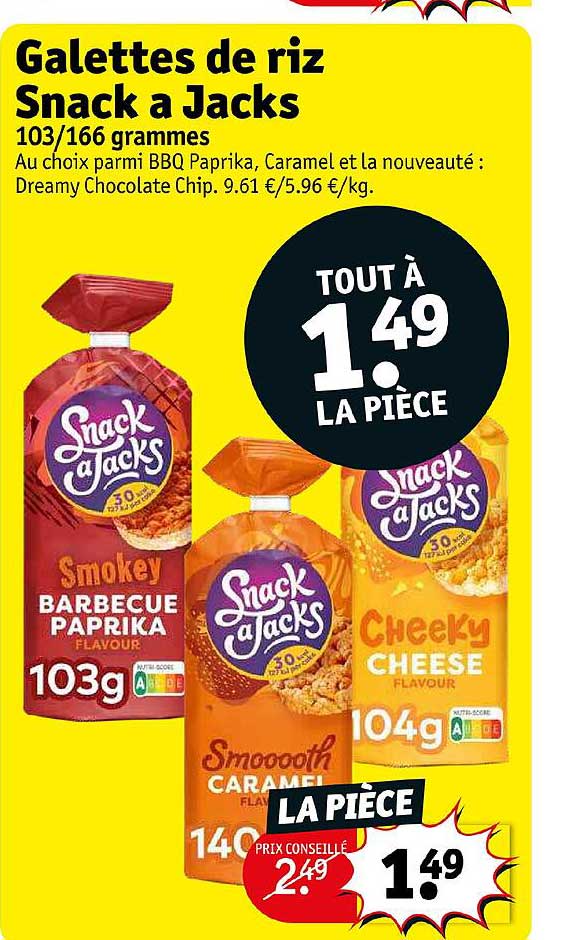 galettes de riz snack à jacks