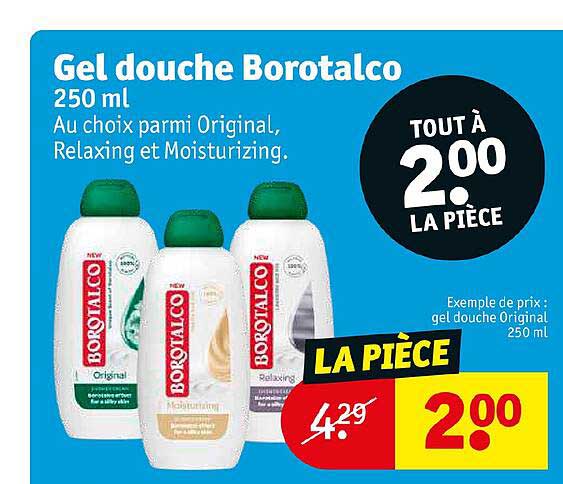 Gel Douche Borotalco 250 Ml