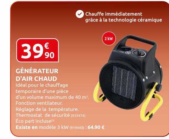 générateur d'air chaud