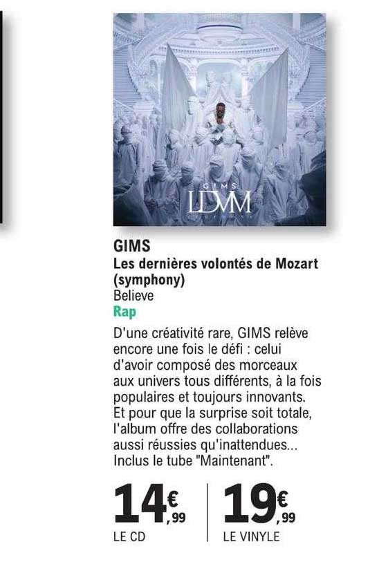 gims les dernières volontés de mozart