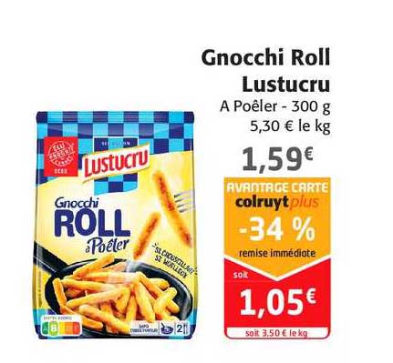gnocchi roll lustucru
