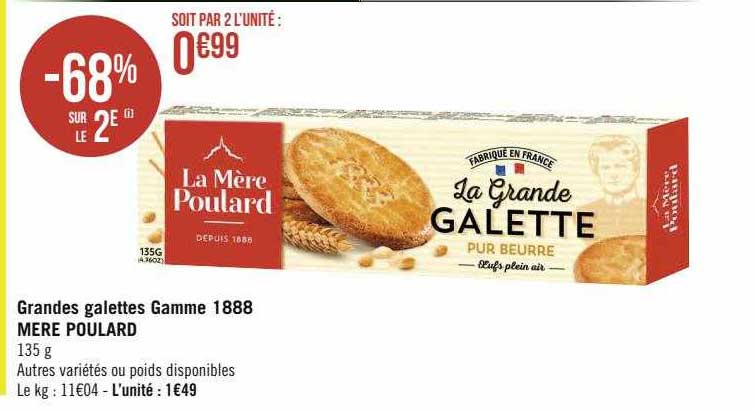 grandes galettes gamme 1888 mère poulard