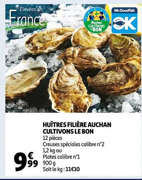 huîtres filière auchan cultivons le bon