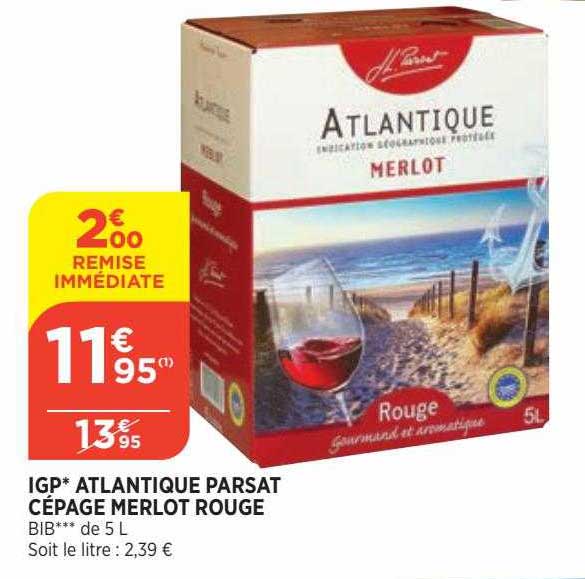 igp atlantique parsat cépage merlot rouge