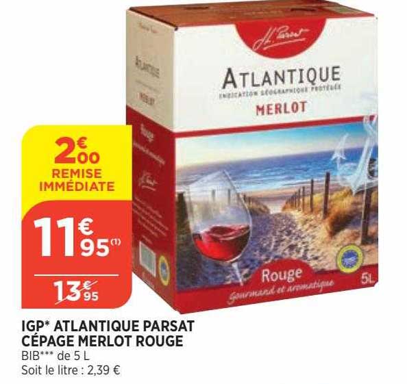 igp atlantique parsat cépage merlot rouge