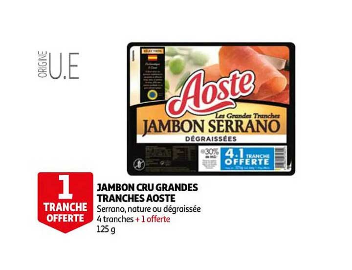 jambon cru grandes tranches aoste