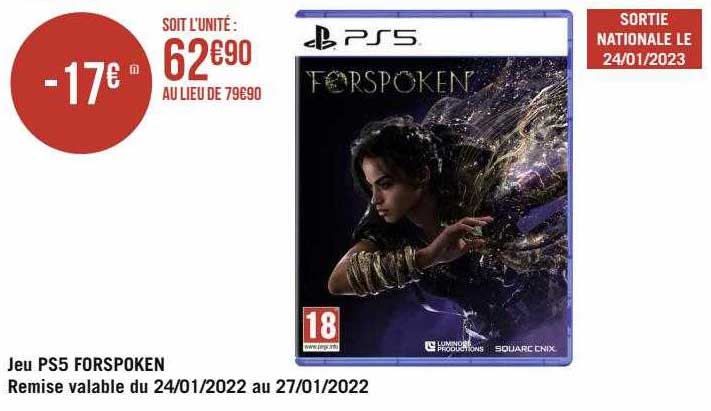 jeu ps5 forspoken