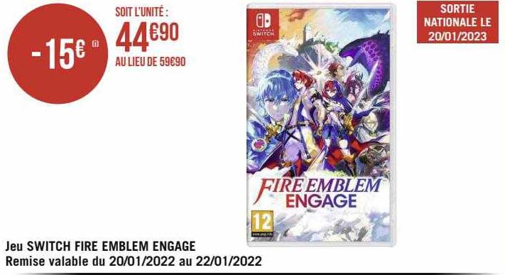 jeu switch fire emblem engage