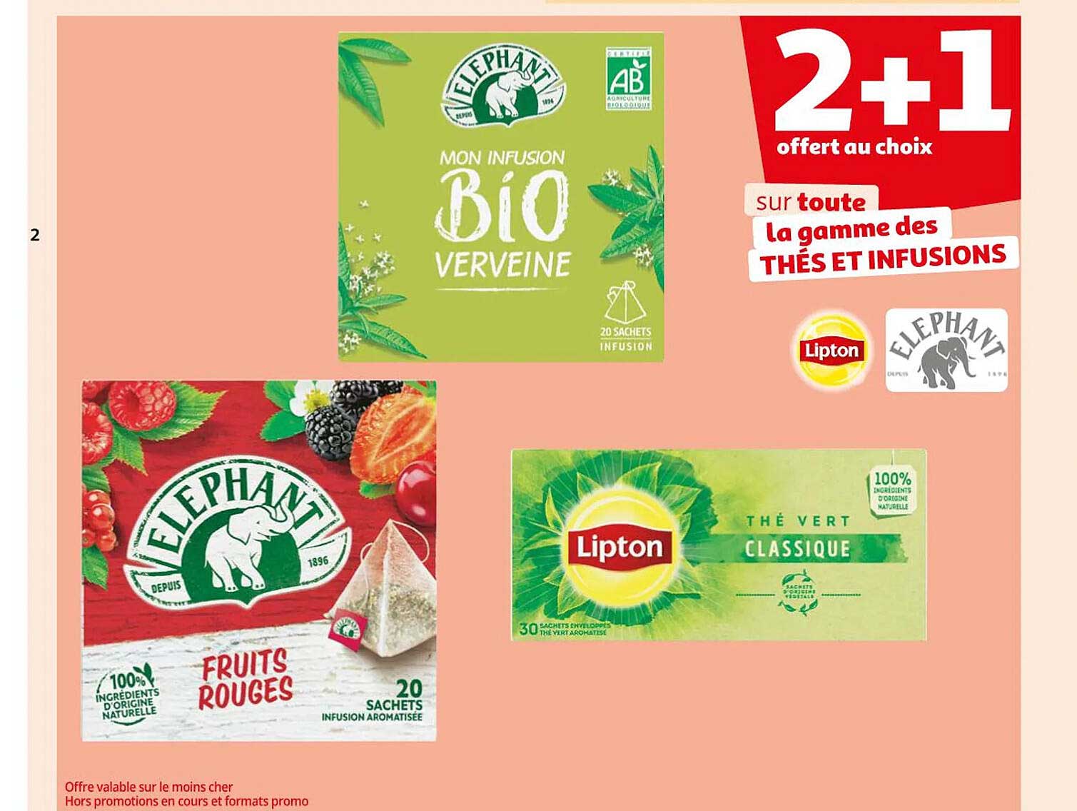 La Gamme Des Thé Et Infusions éléphant, Lipton