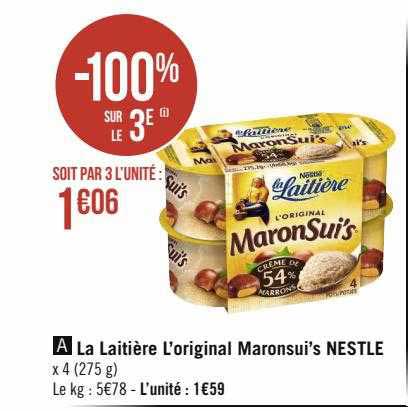 La Laitière L'original Maronsui's Nestlé