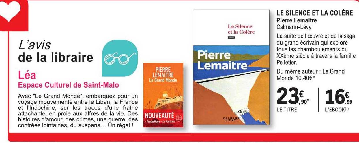 le silence et la colère - pierre lemaitre