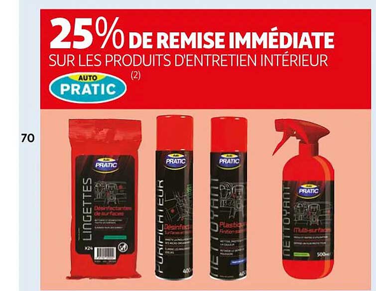 les produits d'entretien intérieur auto pratic