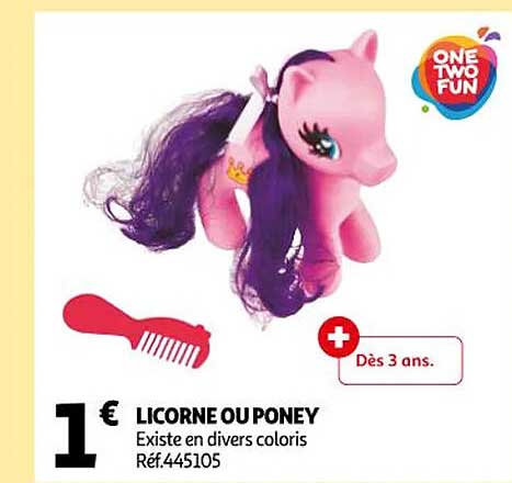 licorne ou poney one two fun