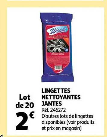 lingettes nettoyantes jantes