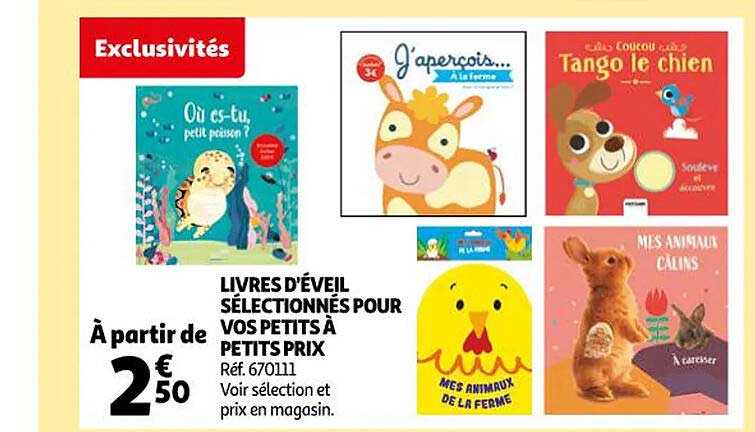 livres d'éveil sélectionnés pour vos petits à petits prix