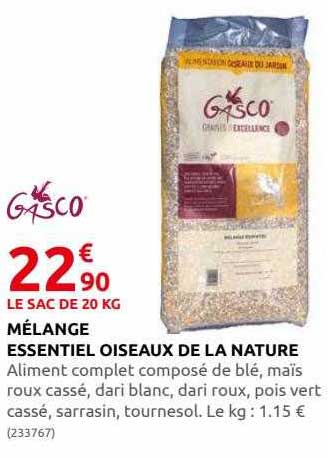mélange essentiel oiseaux de la nature gasco