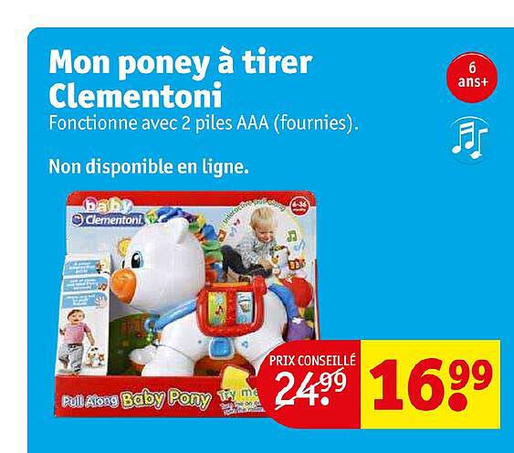 mon poney à tirer clementoni