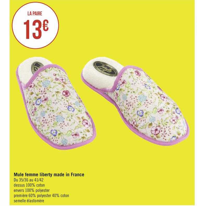 mule femme liberty made in france