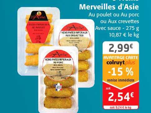 Nems Pâtes Impériaux Merveilles D'asie