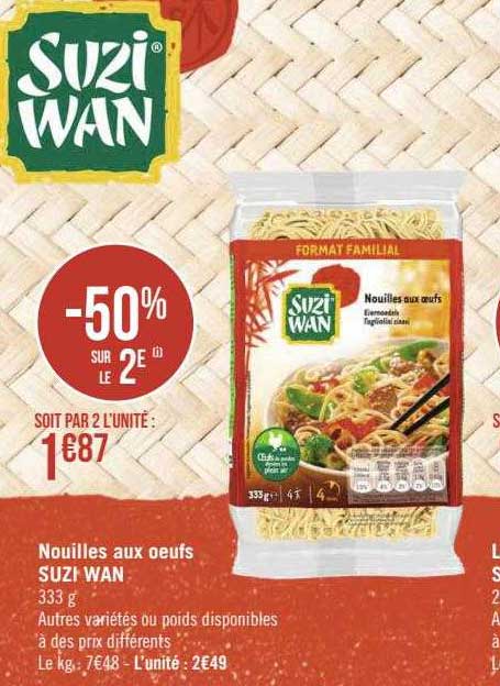 nouilles aux œufs suzi wan