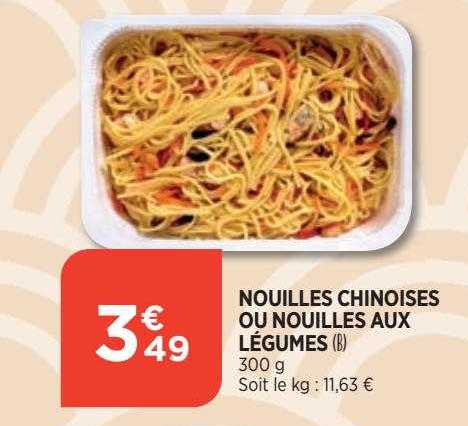 nouilles chinoises ou nouilles aux légumes