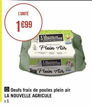 œufs frais de poules plein air la nouvelle agriculture