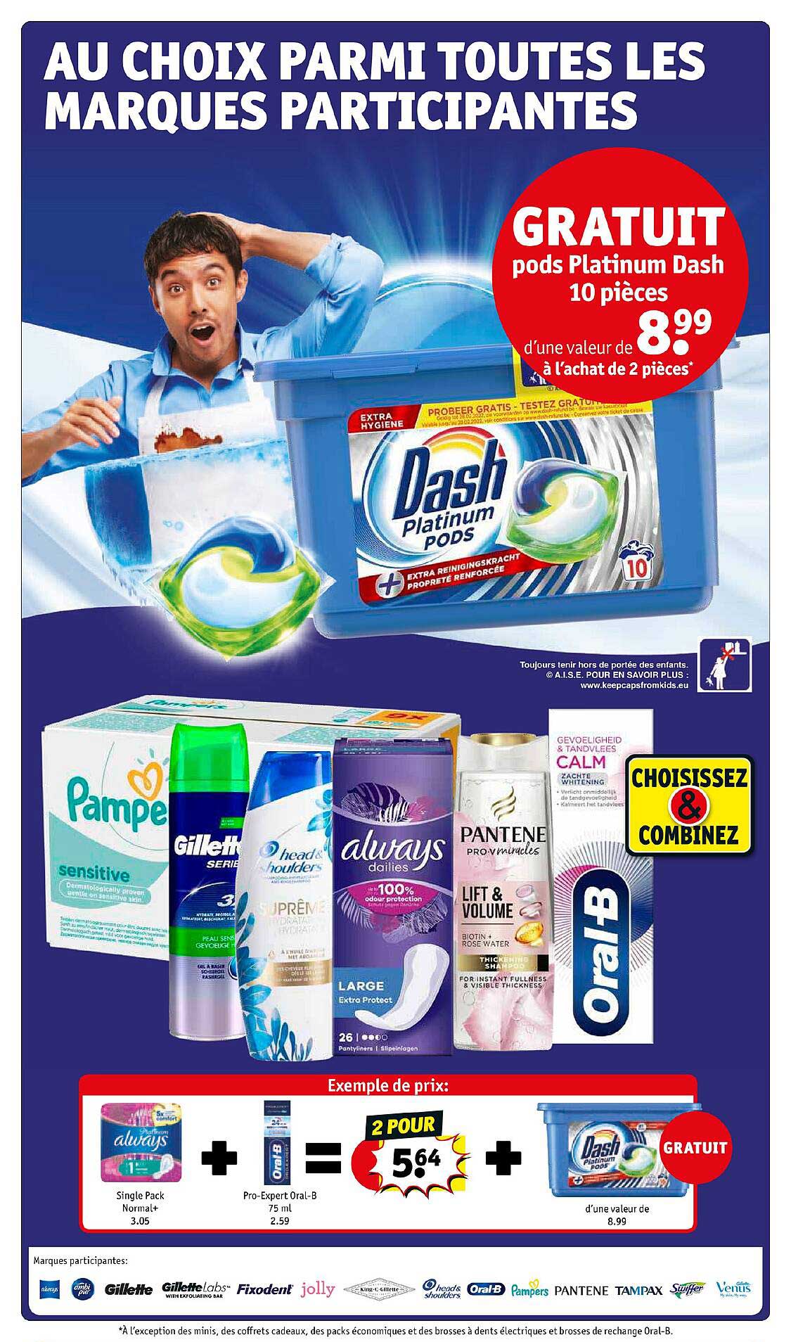 pampers, gillette, head and shoulders, always, pantene, oral-b , dash platinum pods