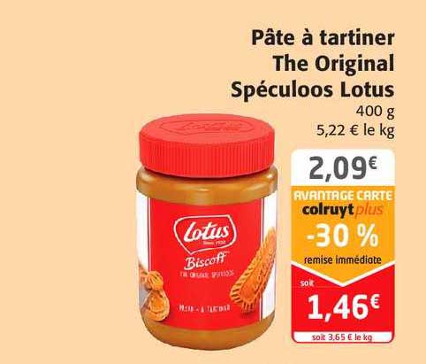 Pâte à Tartiner The Original Spéculoos Lotus