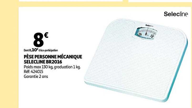 pèse personne mécanique selecline br2016