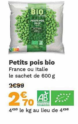 Petits Pois Bio
