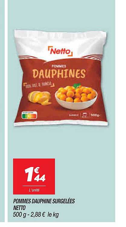 Pommes Dauphine Surgelées Netto