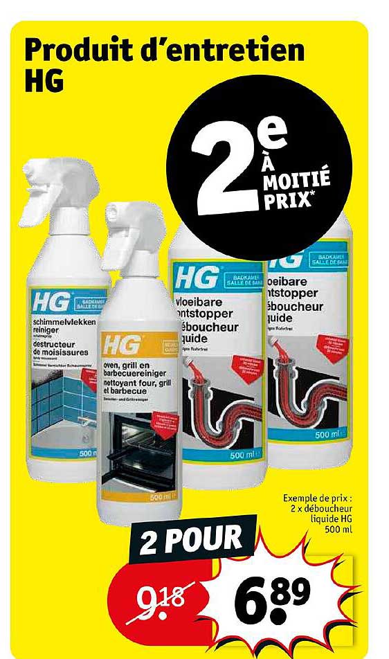 produit d'entretien hg