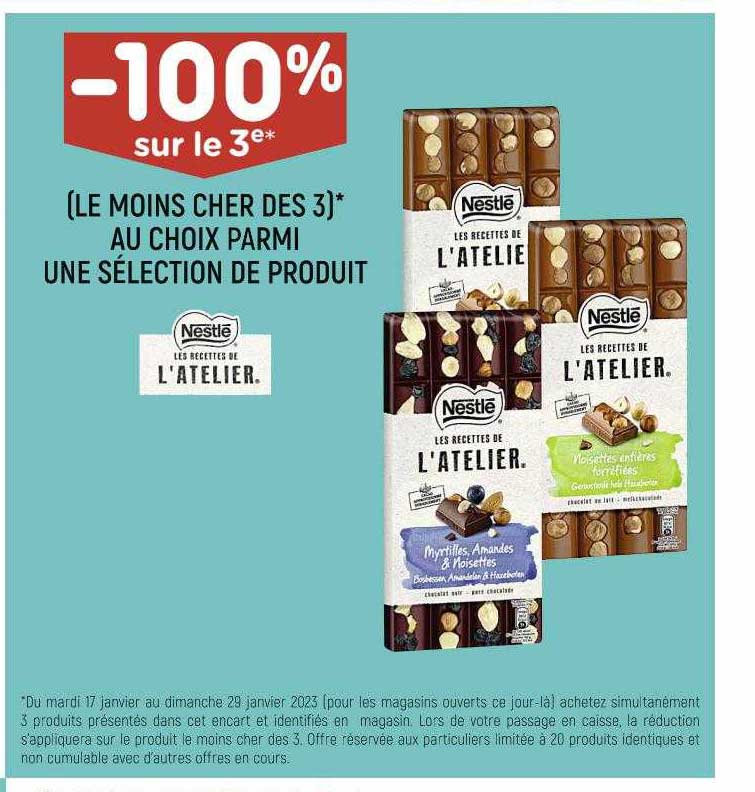 produit nestlé les recettes de l'atelier