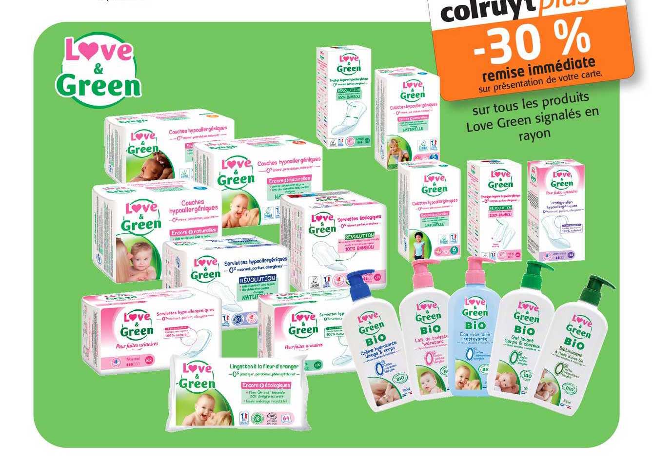 Produits Love Green