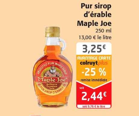 Pur Sirop D'érable Maple Joe