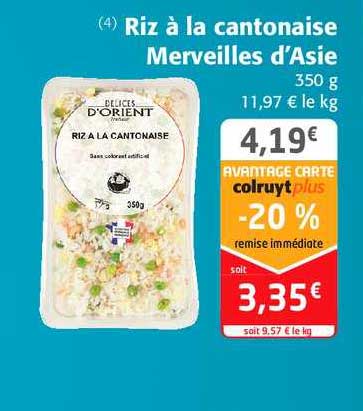 Riz à La Cantonaise Merveilles D'asie