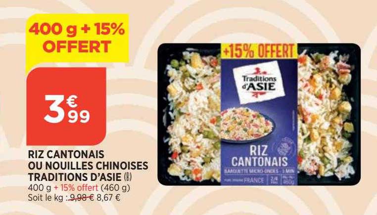 riz cantonais ou nouilles chinoises traditions d'asie