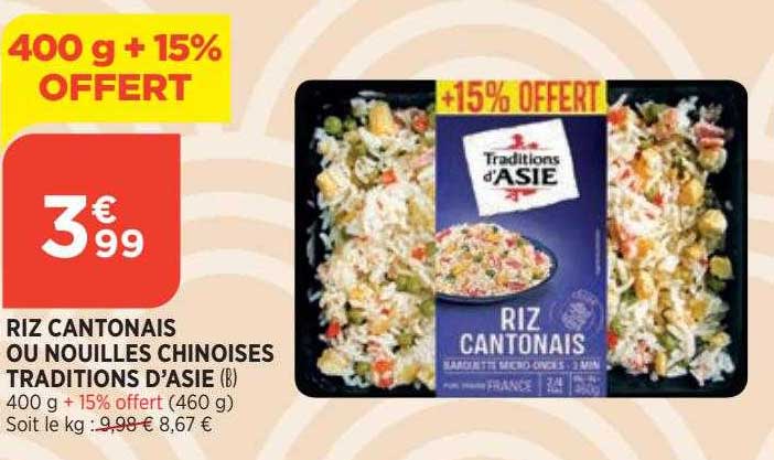 riz cantonais ou nouilles chinoises traditions d'asie