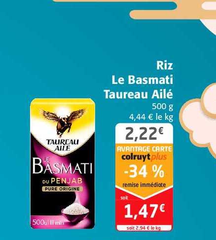 Riz Le Basmati Taureau Ailé