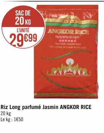 riz long parfumé jasmin angkor rice