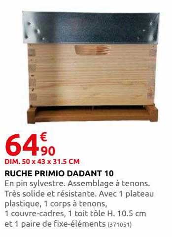 ruche primio dadant 10
