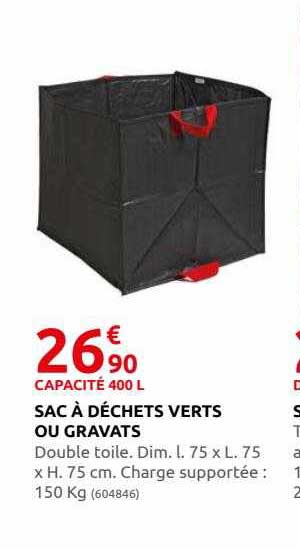 sac à déchets verts ou gravats